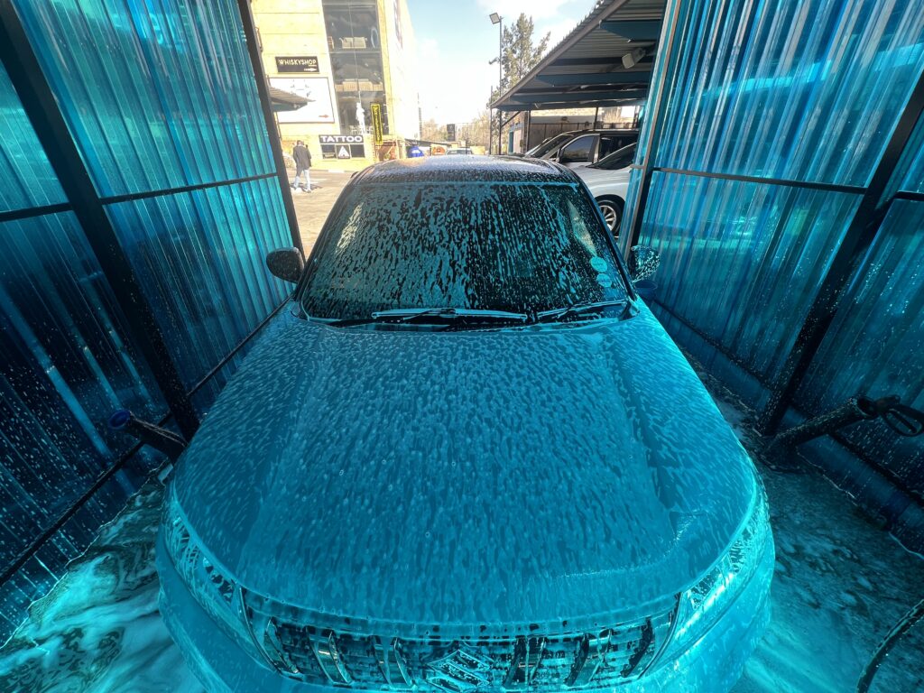 Deep Clean in Progress with Aqua Dazzle Signature Foam